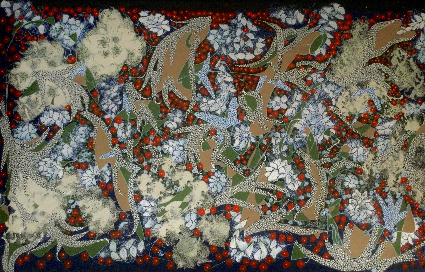Winter Bloom Acrylic on Canvas 84x150 (SOLD)