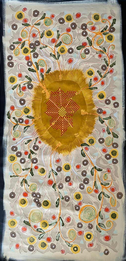 “Summertime” Acrylic on Canvas 160x69 $1,150